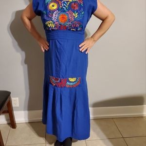 Mexican embroidered dress